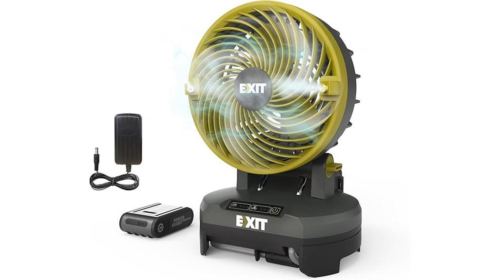 20v outdoor misting fan