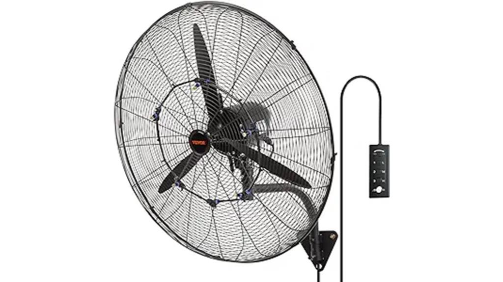 30 inch wall mount misting fan