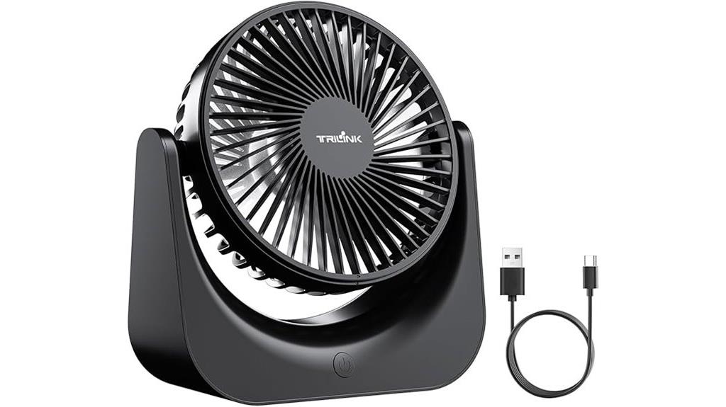 adjustable 5 speed usb fan