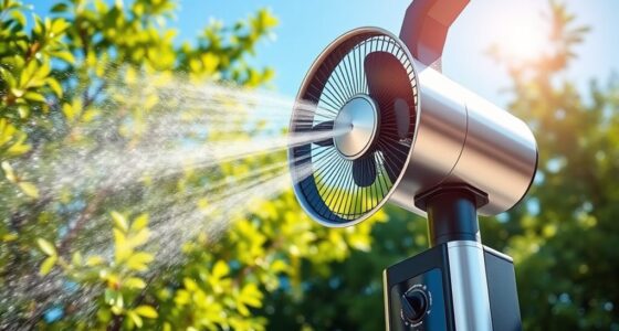 adjustable misting fan options