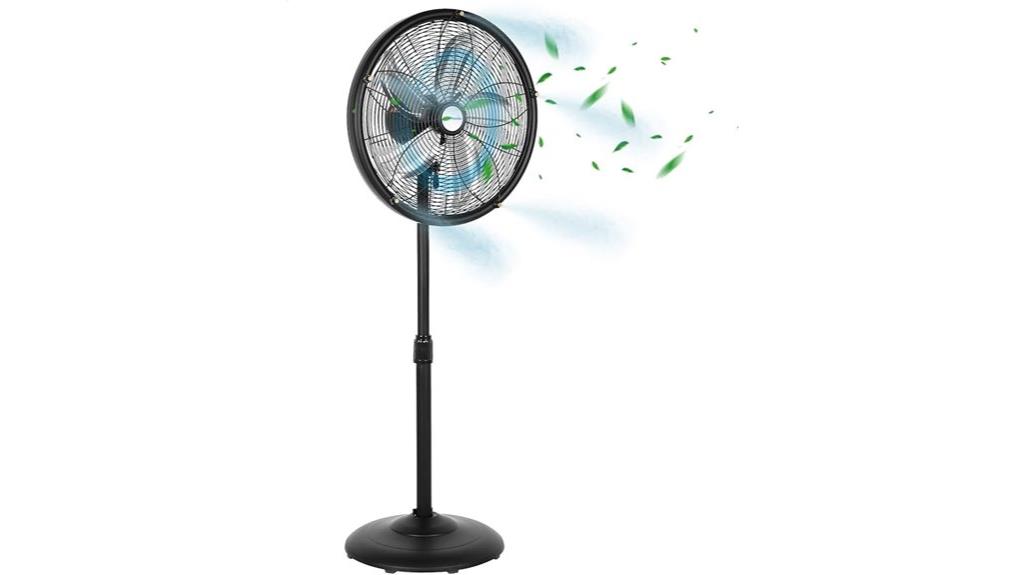 adjustable oscillating outdoor fan