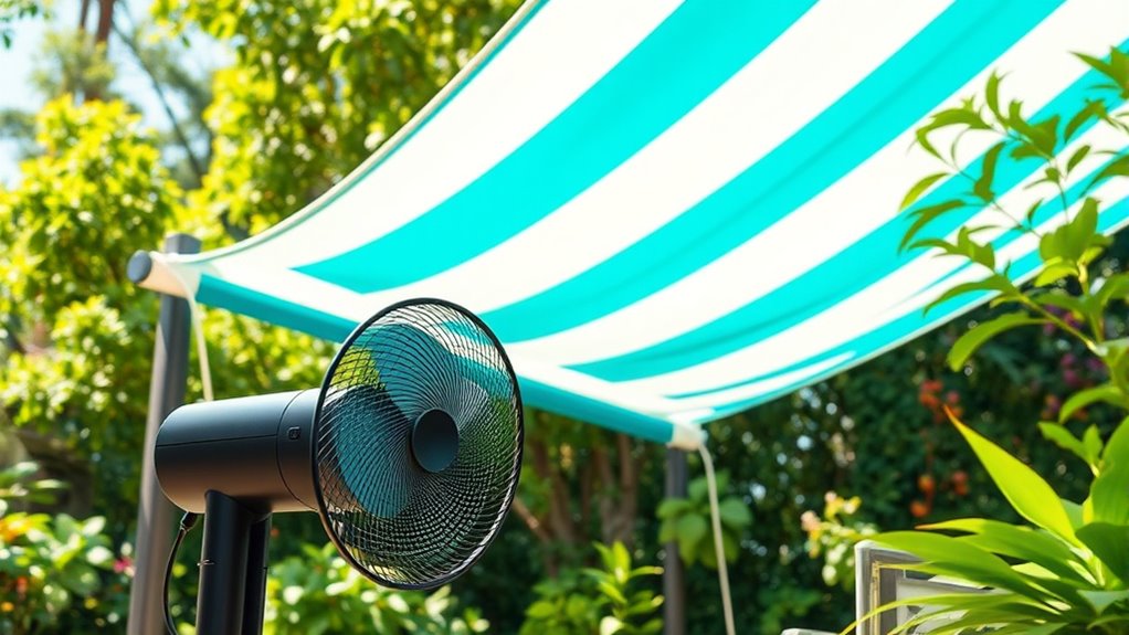 adjustable outdoor cooling system