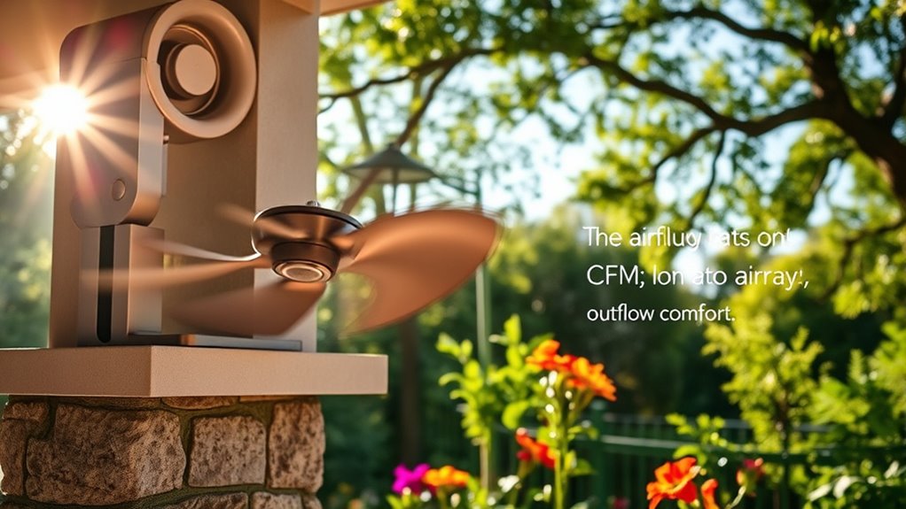 airflow efficiency in outdoor fans