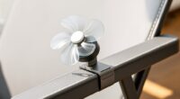 attach fan to chair