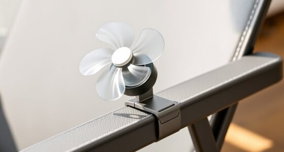 attach fan to chair