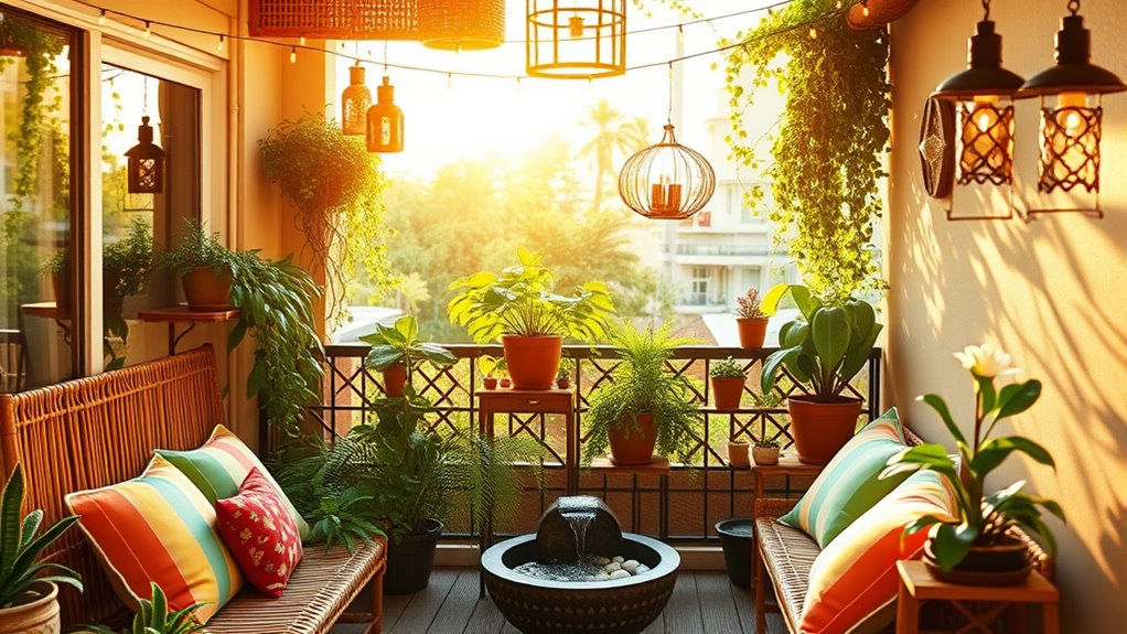balcony privacy and plants