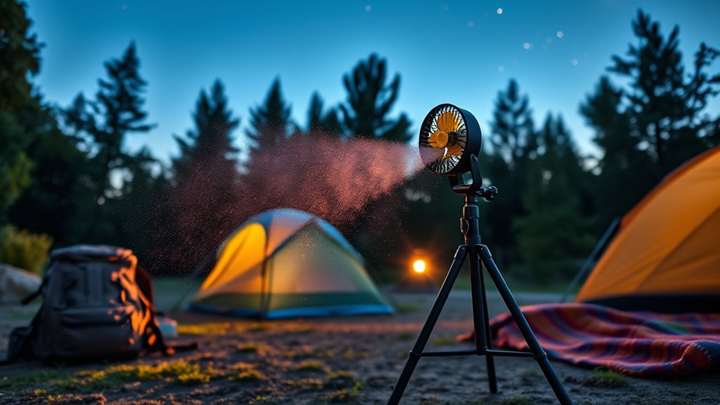 battery life and misting range