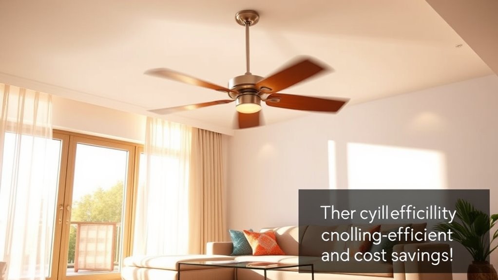 ceiling fans cut costs