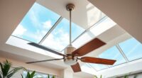 ceiling fans skylights combination