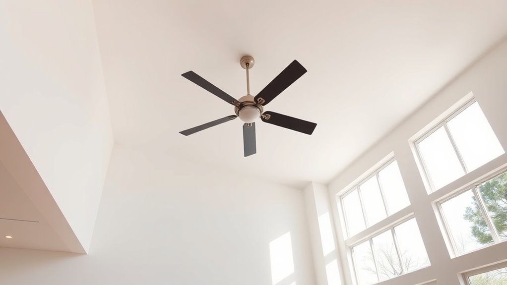 ceiling height affects fan