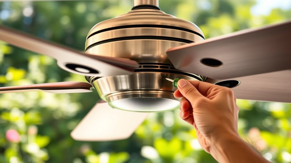 check fan for wobbling