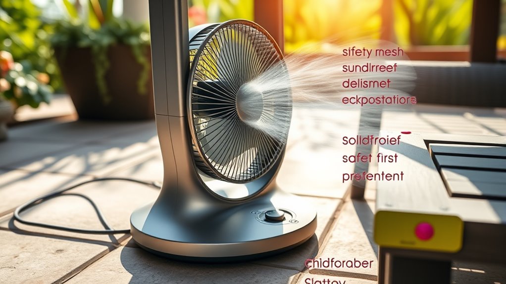 child safety around misting fans