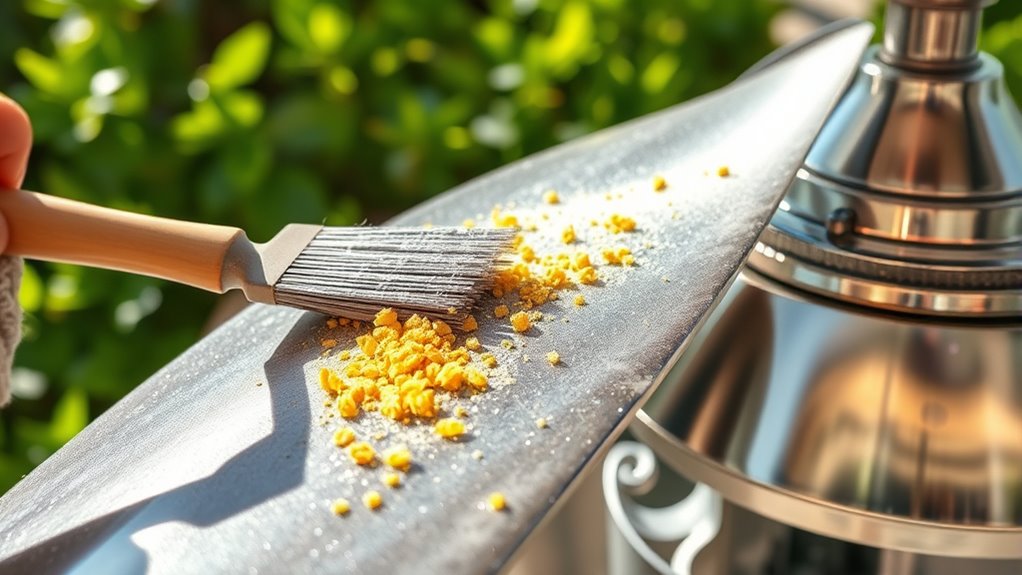 clean blades prevent grime buildup