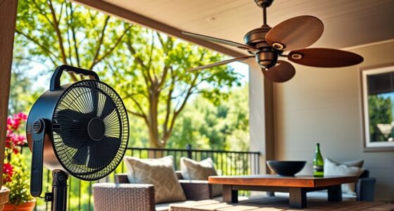 comparing portable and fixed fans