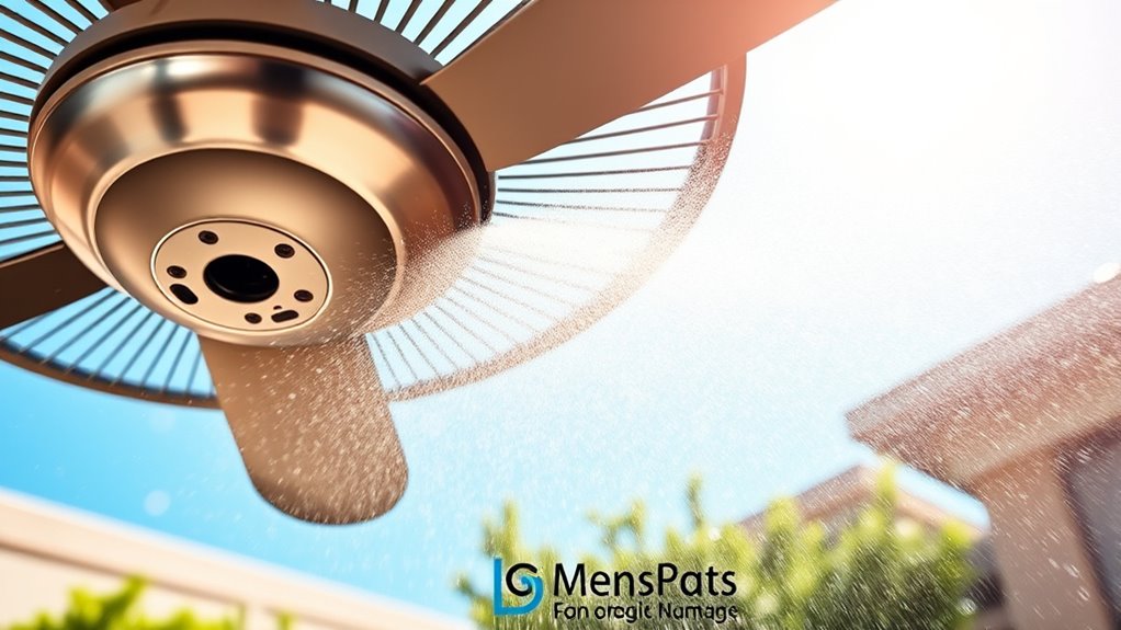 cooling effect of misting fans
