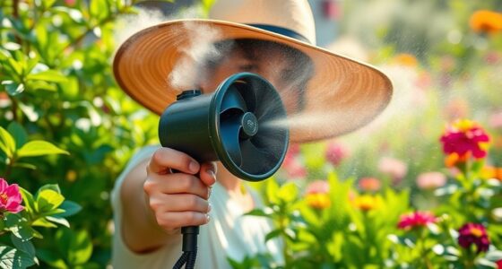 cooling gardening misting fans