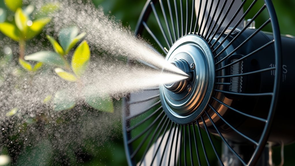 cooling misting enhanced comfort