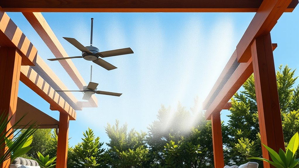 cooling misting fans selection