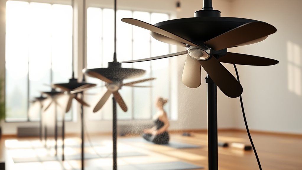 cooling misting fans selection
