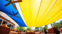 cooling patio with fans
