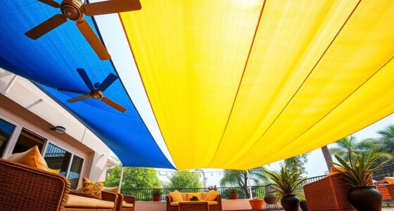 cooling patio with fans