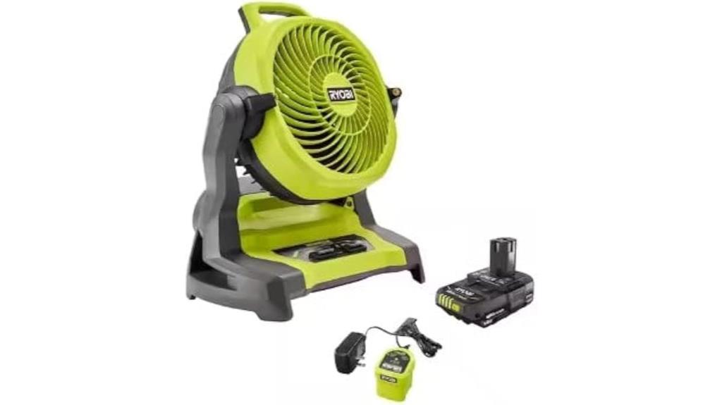 cordless 18v misting fan
