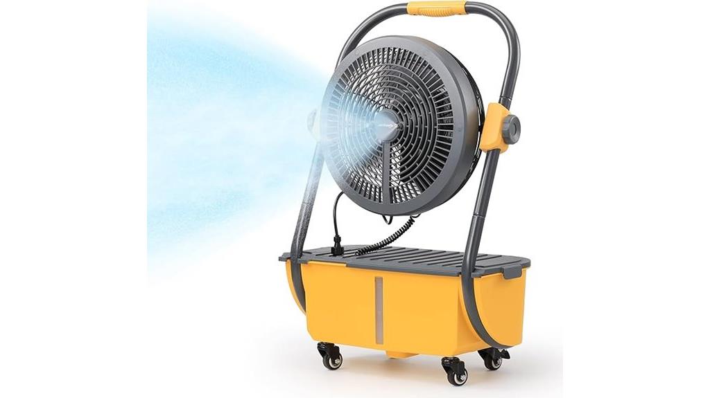 cordless misting fan