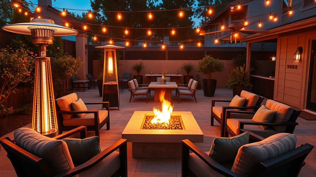 cozy outdoor lounge design