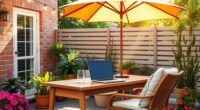 create efficient outdoor workspace