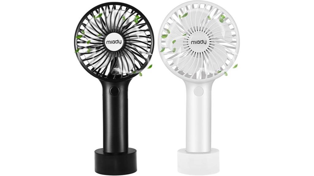 dual 5000mah battery fans