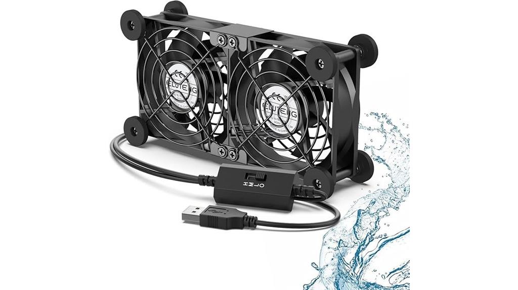 dual usb cooling fans