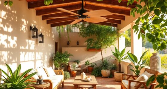 earthy colors and eco fans