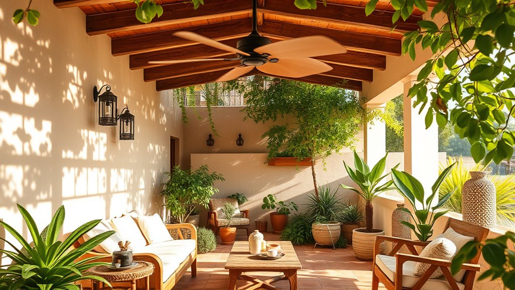 earthy colors and eco fans