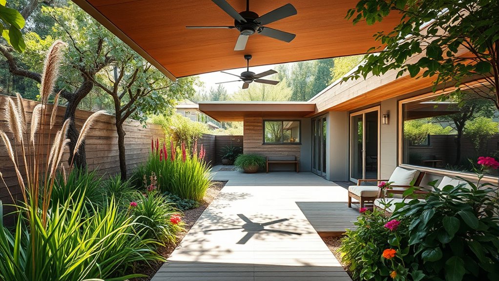 eco friendly patio plant designs