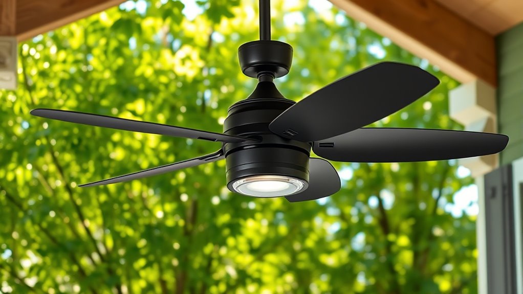 efficient solar powered outdoor fans