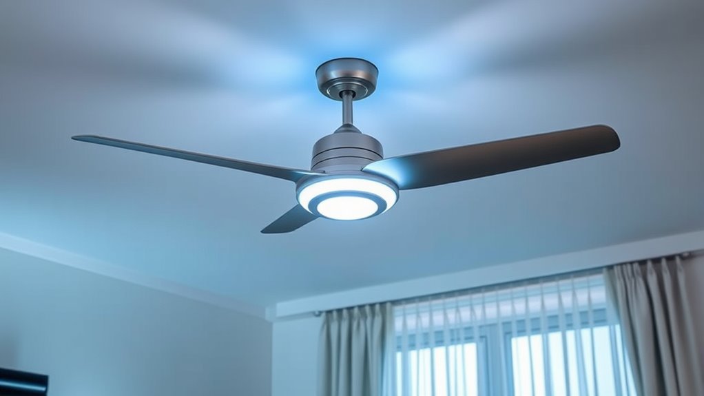 energy efficient smart lighting fans