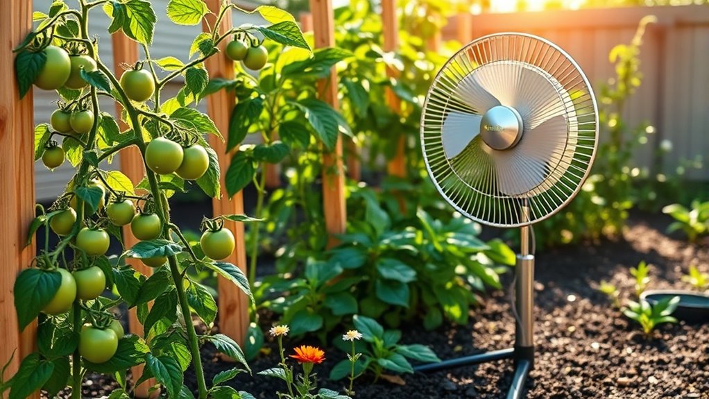 enhance plant growth with fans