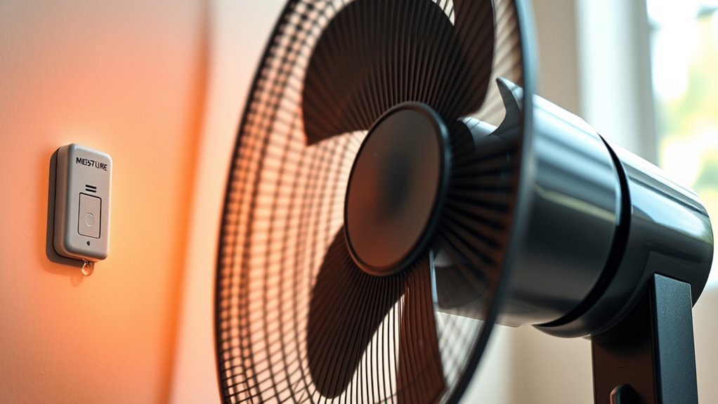 fan moisture level monitoring