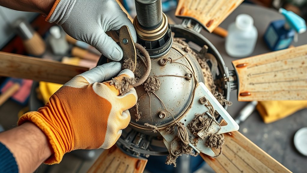 fan reassembly and lubrication