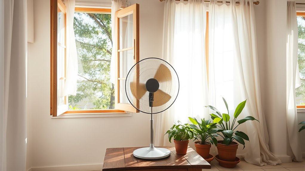 fans and natural airflow