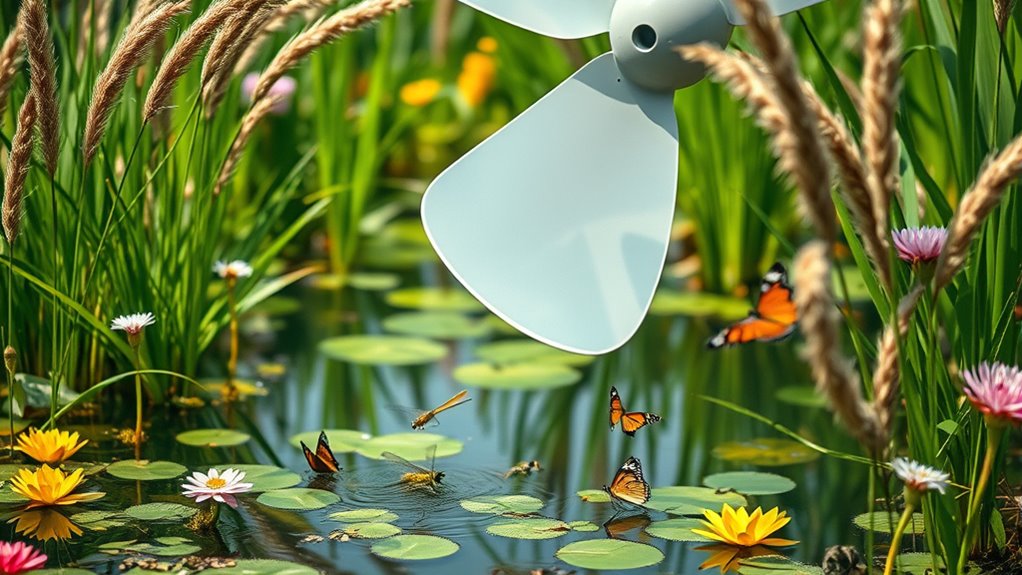 fans enhance pond wildlife