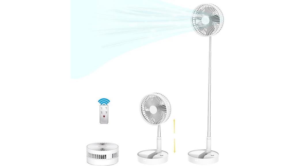 foldable rechargeable fan