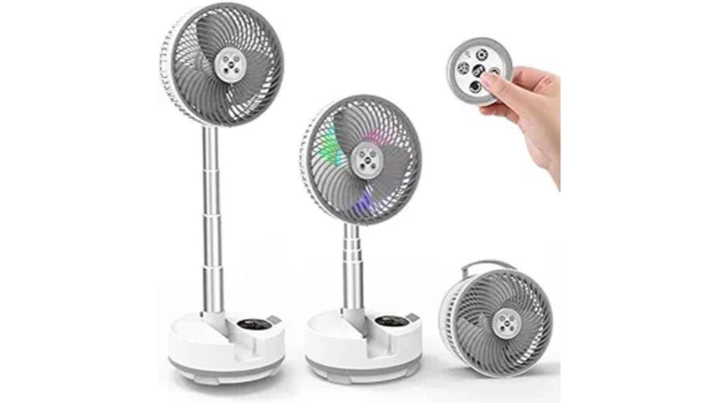 foldable remote battery fan