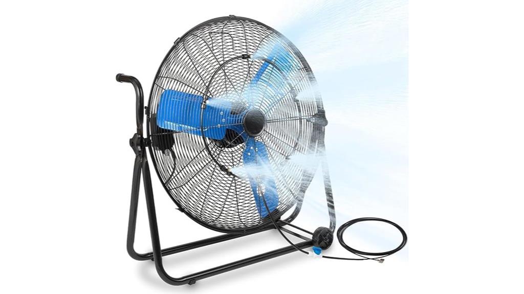 heavy duty misting fan