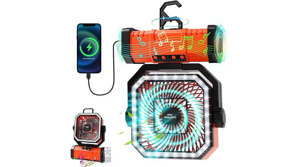 high capacity camping fan
