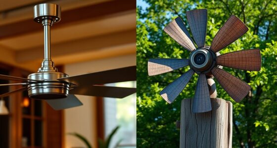indoor vs outdoor fan differences