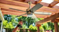 installing pergola ceiling fan