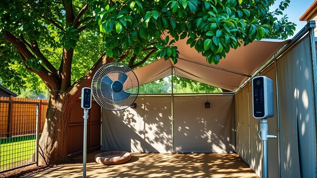 keep pet shelter cool