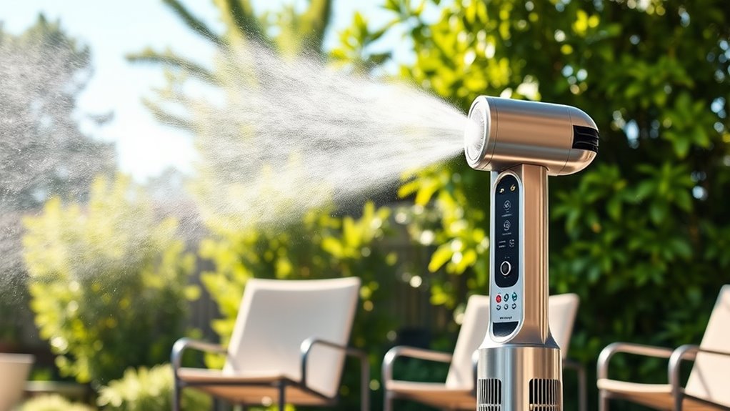 key factors for misting fans