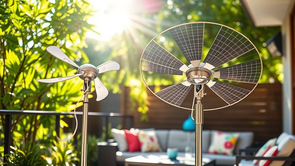 key features for solar fans